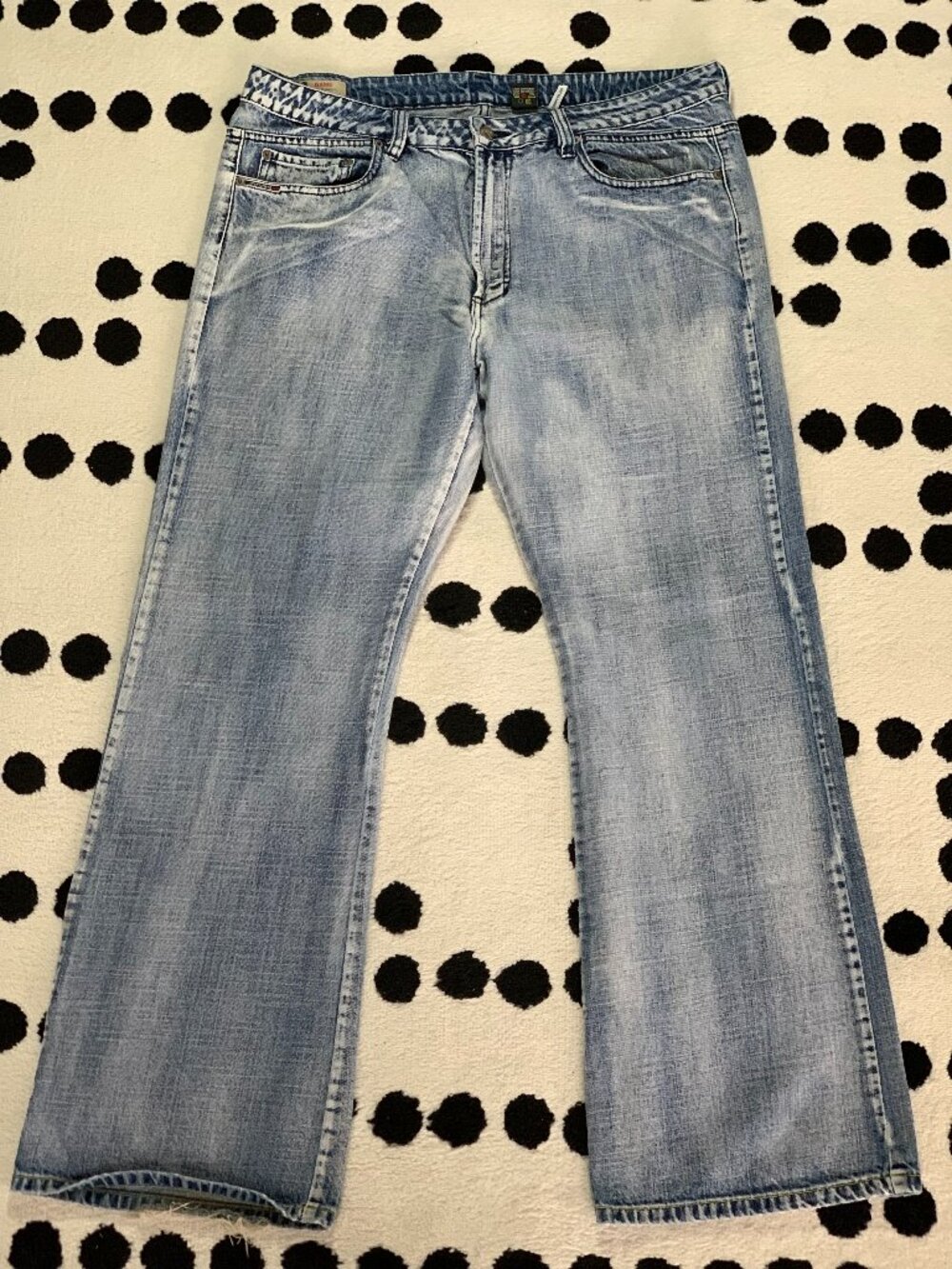 Vintage Buffalo David Bitton Jeans Mens 38 Faded Denim Game Relaxed Bootcut Y2K